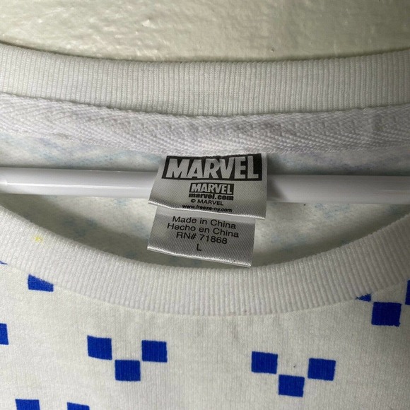 MARVEL COMICS Avengers Shirt Women Large Christmas Winter Thor Hulk Iron Man - Picture 5 of 9